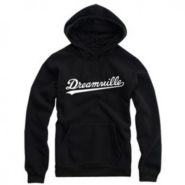 Hoodies Men Hip Hop DREAMVILLE J Cole Logo Thick Hooded Swag Letter Fleece J Cole Hoodie Winter Hoodies Men