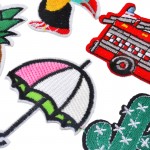 Hoomall 5PCs Mixed Stripes On Clothes Jeans Embroidered Iron-On Patches Badges Dress Hats Backpack Bird Car Sewing Accessories