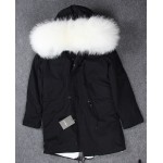 Hot 2016 brand new big raccoon natural real fur coats for women winter jacket long winter coat women parka Thick lining ukraine