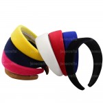 Hot 4 CM Wide 2016 New Solid Color Velvet Plastic Hairband Headwear Brief Fashion Girls Women Headband Lovely Hair Accessories