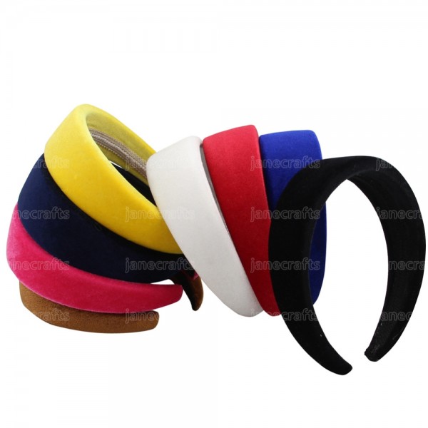 Hot 4 CM Wide 2016 New Solid Color Velvet Plastic Hairband Headwear Brief Fashion Girls Women Headband Lovely Hair Accessories