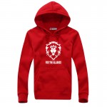 Hot! Mens Hooded Hoodies 2015 Game WOW ALLIANCE&Horde Print Sweatshirt Mens Pullover Hoodies Clothes