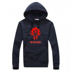 Hot! Mens Hooded Hoodies 2015 Game WOW ALLIANCE&Horde Print Sweatshirt Mens Pullover Hoodies Clothes