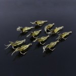 Hot Sale 10Pcs/Lot Fishing Lures Soft Shrimp Bait Simulation Prawn Lure Artificial Squid Sharp Crank Hook Sea fishing Tackle