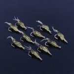 Hot Sale 10Pcs/Lot Fishing Lures Soft Shrimp Bait Simulation Prawn Lure Artificial Squid Sharp Crank Hook Sea fishing Tackle