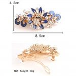 Hot Sale 2017 Fashion Women Girls Colorful Shinning Crystal Rhinestones Peacock Hairpins Hair Clip Jewelry hair accessories