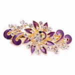 Hot Sale 2017 Fashion Women Girls Colorful Shinning Crystal Rhinestones Peacock Hairpins Hair Clip Jewelry hair accessories