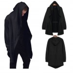 Hot Sale Men Hip Hop Hooded Hoodies Solid Long Sleeve Casual Black Men's Clothing and Sweatshirts Tracksuit Streetwear Cardigan