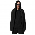 Hot Sale Men Hip Hop Hooded Hoodies Solid Long Sleeve Casual Black Men's Clothing and Sweatshirts Tracksuit Streetwear Cardigan