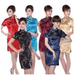 Hot Sale Traditional Chinese Dress Women's Clothing Cheongsam Mini Qipao Size Dragon phoenix S M L XL XXL XXXL 4XL 5XL 6XL J4060