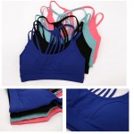 Hot Selling Women Padded Top!  Workout Vest  Fitness Women Bra Stretch nylon Seamless Free Shipping popular No Rims Tank Top