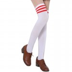 Hot Thigh High Sexy Cotton Socks Women's Striped Over Knee Girl Lady Sock