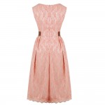 Hot sale New FashionVestido models waist round neck sleeveless dress lace vintage Dresses tutu