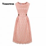 Hot sale New FashionVestido models waist round neck sleeveless dress lace vintage Dresses tutu