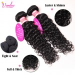 Human Hair Weave With Closure Water Wave With Closure Brazilian Hair Weave Bundle Water Wave Virgin Hair 3 Bundles With Closure 