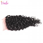 Human Hair Weave With Closure Water Wave With Closure Brazilian Hair Weave Bundle Water Wave Virgin Hair 3 Bundles With Closure 