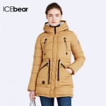 ICEbear 2016 Many Colors Cotton Warm Wool Hat New Hot Sale Fashion Winter Slim Outwear Padded Jackets Parka Women coat 16G6229P