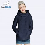 ICEbear 2017 Double Breasted Cotton Padded Fashion Warm Parka Outerwear Autumn  Spring Short Womens Coats And Jackets 17G2117D