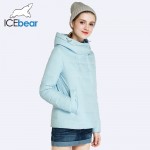 ICEbear 2017 Double Breasted Cotton Padded Fashion Warm Parka Outerwear Autumn  Spring Short Womens Coats And Jackets 17G2117D