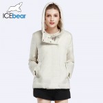 ICEbear 2017 Double Breasted Cotton Padded Fashion Warm Parka Outerwear Autumn  Spring Short Womens Coats And Jackets 17G2117D