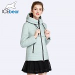 ICEbear 2017 New Arrival Spring Autumn Women Parka Casual  Fashion Thin Cotton Short Jacket Coat Women 17G2103D