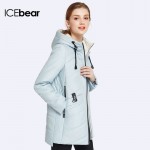 ICEbear 2017 Woven Many Colors Women Coat Parkas Spring Autumn Regular Warm Ladies Jacket With Long Sleeves 17G2105