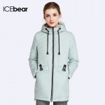 ICEbear 2017 Woven Many Colors Women Coat Parkas Spring Autumn Regular Warm Ladies Jacket With Long Sleeves 17G2105