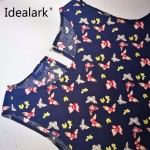 Idealark 100% cotton ukraine New 2017 O-Neck summer Women Dress Sleeveless Casual summer Dresses WC0588