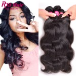 Indian Virgin Hair 4 Bundle Deals Indian Body Wave 8A Grade Virgin Raw Indian Hair 10''-28''Inch Wet And Wavy Human Hair Bundles