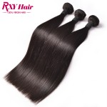 Indian Virgin Hair Straight Weave 3 Bundles Raw Indian Human Hair Bundles 8A Straight Virgin Hair RXY Remy Human Hair Extensions