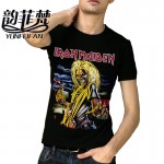 Iron Maiden Brand 3D t shirt New Style 2016 Heavy Metal Streetwear Men's T-shirts 100% Cotton Casual Short Sleeve TOP Tees