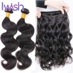 Iwish Brazilian Virgin Hair Body Wave 4Pcs Wavy Virgin Brazilian Hair Brazilian Body Wave Human Hair Brazilian Hair Weave Bundle