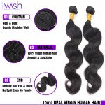 Iwish Hair Peruvian Virgin Hair Body Wave 4 Bundles Peruvian Body Wave Virgin Peruvian Hair Bundles Human Hair Extensions