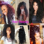 Iwish Hair Peruvian Water Wave Virgin Hair 4 Bundles Wet And Wavy Weave Peruvian Water Wave 100% Curly Human Hair Bundles