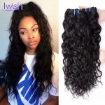 Iwish Hair Peruvian Water Wave Virgin Hair 4 Bundles Wet And Wavy Weave Peruvian Water Wave 100% Curly Human Hair Bundles