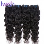 Iwish Virgin Hair Brazilian Water Wave 4pcs/lot Brazilian Virgin Hair Water Wave Unprocessed Human Hair Weave Bundles Water Wave