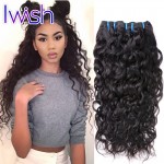 Iwish Virgin Hair Brazilian Water Wave 4pcs/lot Brazilian Virgin Hair Water Wave Unprocessed Human Hair Weave Bundles Water Wave