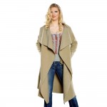 JAZZEVAR 2016 new spring fashion/Casual women's wool blend Trench Coat long Outerwear loose clothes for lady good quality