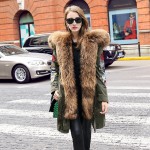 JAZZEVAR High Fashion Street Women's Luxurious Large Raccoon Fur Hooded Parkas Warm Down jacket Detachable Outwear Winter Jacket