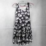 Jack Skellington Dresses For Party Nightmare Before Christmas Stretchy One Piece Sleeveless Sexy A Line Dress