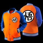 Japanese Anime Dragon Ball Z Son Goku Saiyan Varsity Jacket Autumn Casual Sweatshirt Hoodie Coat Jacket Brand Baseball Jacket