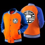 Japanese Anime Dragon Ball Z Son Goku Saiyan Varsity Jacket Autumn Casual Sweatshirt Hoodie Coat Jacket Brand Baseball Jacket