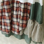 Japanese Women Sweet Patchwork Vintage Plaid Loose Basic Hoho Cute Kawaii Festa Longo Vestido Female Tank Dress Mori Girl U129