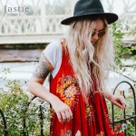 Jastie Sweet Printed Mini Dress Flowy Plunging V-Neck Low Open Back Sexy Dresses Sleeveless Beach Boho Women Vestidos