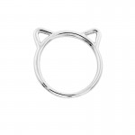 Jisensp 2017 New Fashion Accessories Jewelry Rings Lovely kitty Cat Ear Rings for Women Wedding and Party Gifts R090