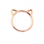 Jisensp 2017 New Fashion Accessories Jewelry Rings Lovely kitty Cat Ear Rings for Women Wedding and Party Gifts R090