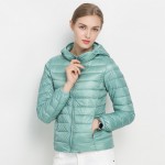 Johnature 2017 Spring 17 Colors Fall New 90% White Duck Down Coat Hooded  Warm Slim Zipper Women Fashion Light Down Jacket S-3XL