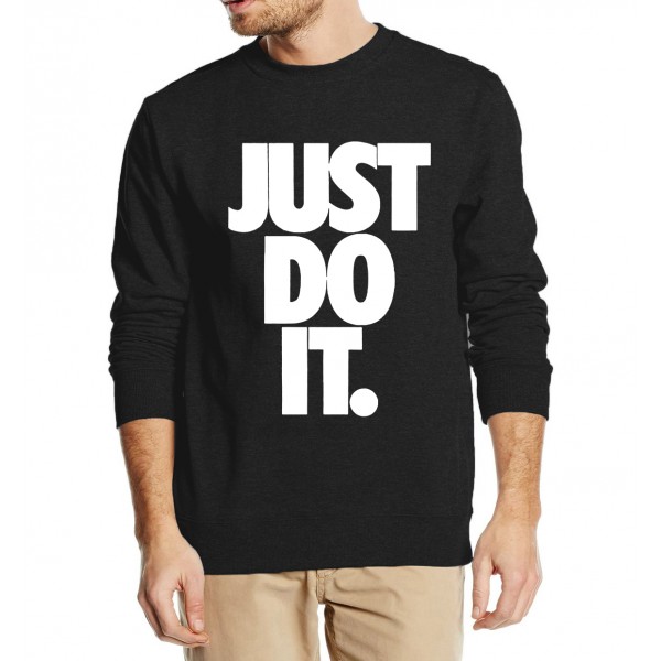 Just Do It letter print 2016 autumn winter men sweatshirt fashion hoodies streetwear tracksuit fleece top clothing drake