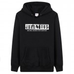 Juventus sweatshirt autumn and winter loose plus size backand outerwear fans plus velvet thickening pullover hoody free shipping