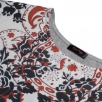 KAIGE NINA Casual T-shirt Dress Women Fashion Print Mini Dress Summer Short Sleeve Plus Size Chiffon Dress Cotton Vestidos 0762D